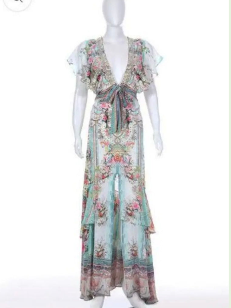 Camilla green vintage dress