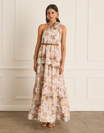 Aqua Blu floral maxi dress
