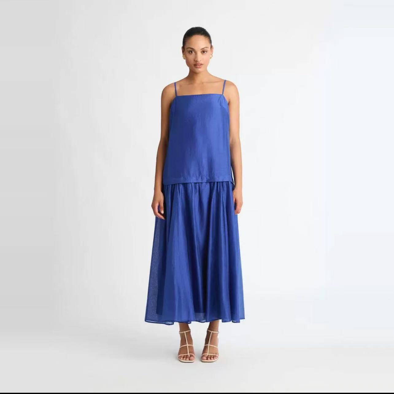 Sheike blue slip dress