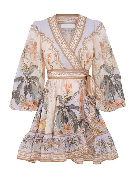 Zimmermann wylie mini wrap dress