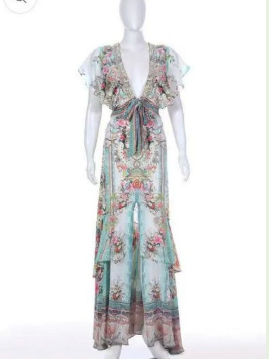 Camilla green vintage dress