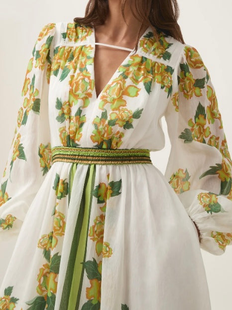 Aje secret midi dress