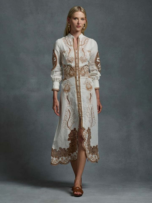 Mossspy lace midi dress