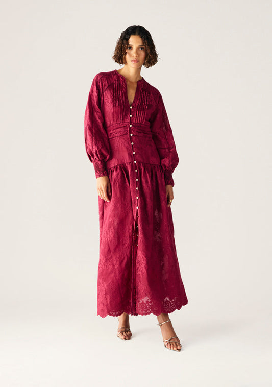 MOS viscose midi dress