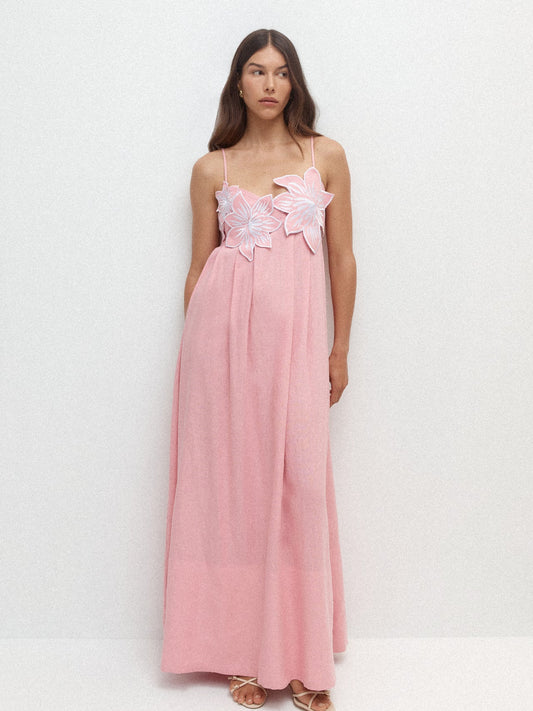 Sheike lotus midi dress