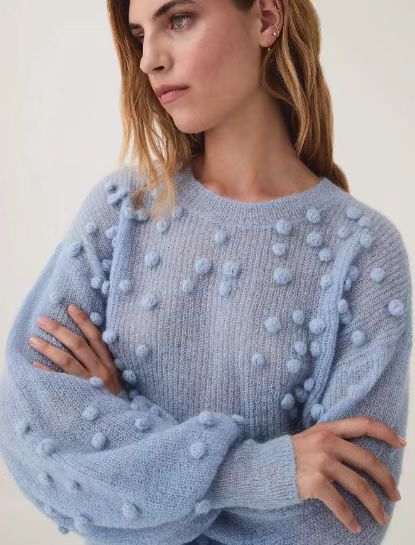 BOHO Aje light blue jumper