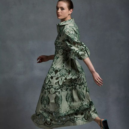 Moss Spy lace short sleeve dress