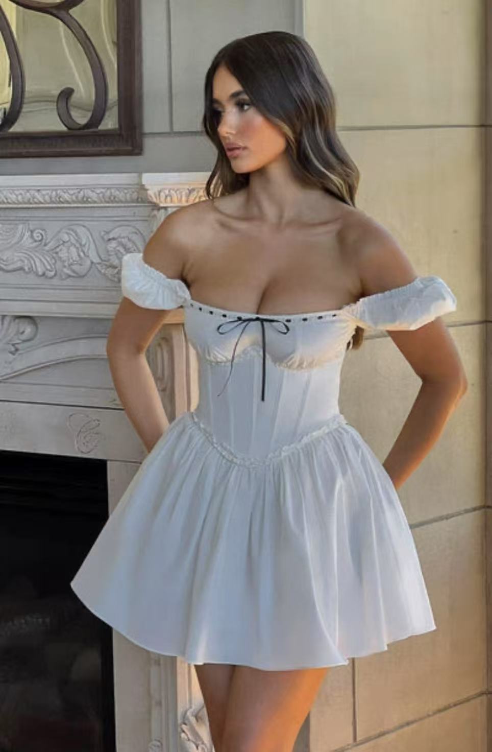 Babyboo off shoulder mini dress