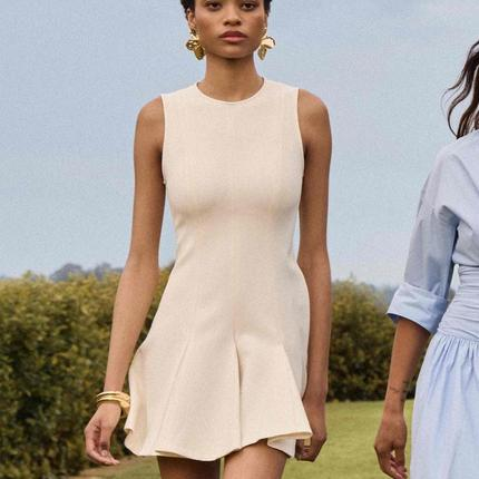 Sheike ivory mini dress