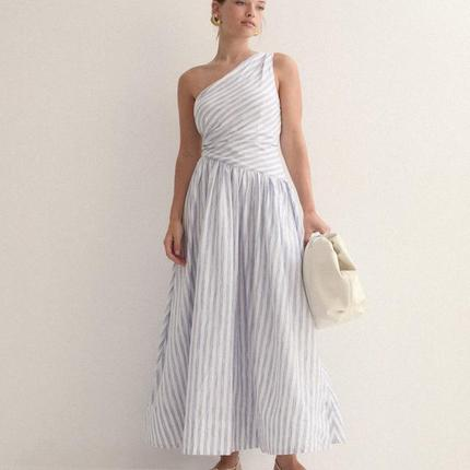 Sheike one shoulder maxi dress