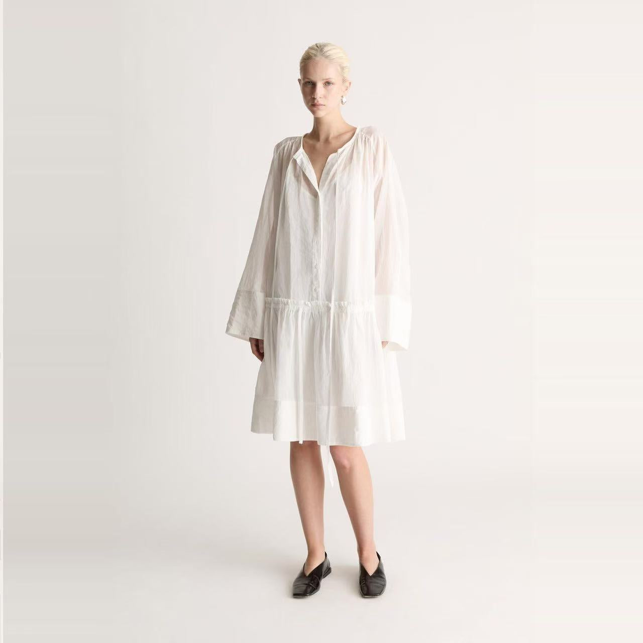 Leemathews white mini dress